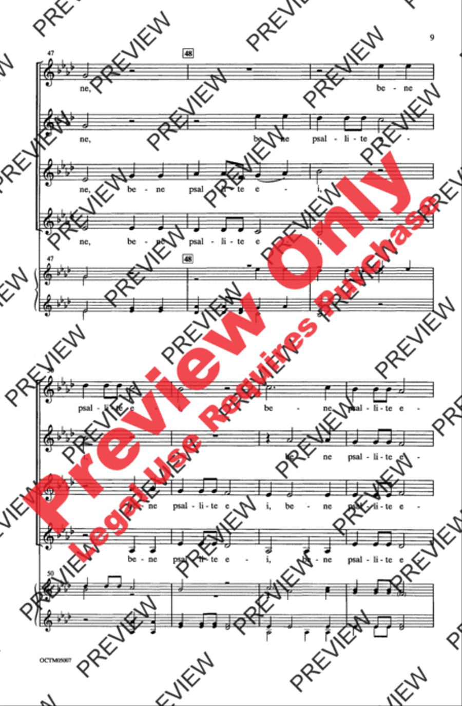 Exsultate Justi Women's Choir scores gallery preview page 9