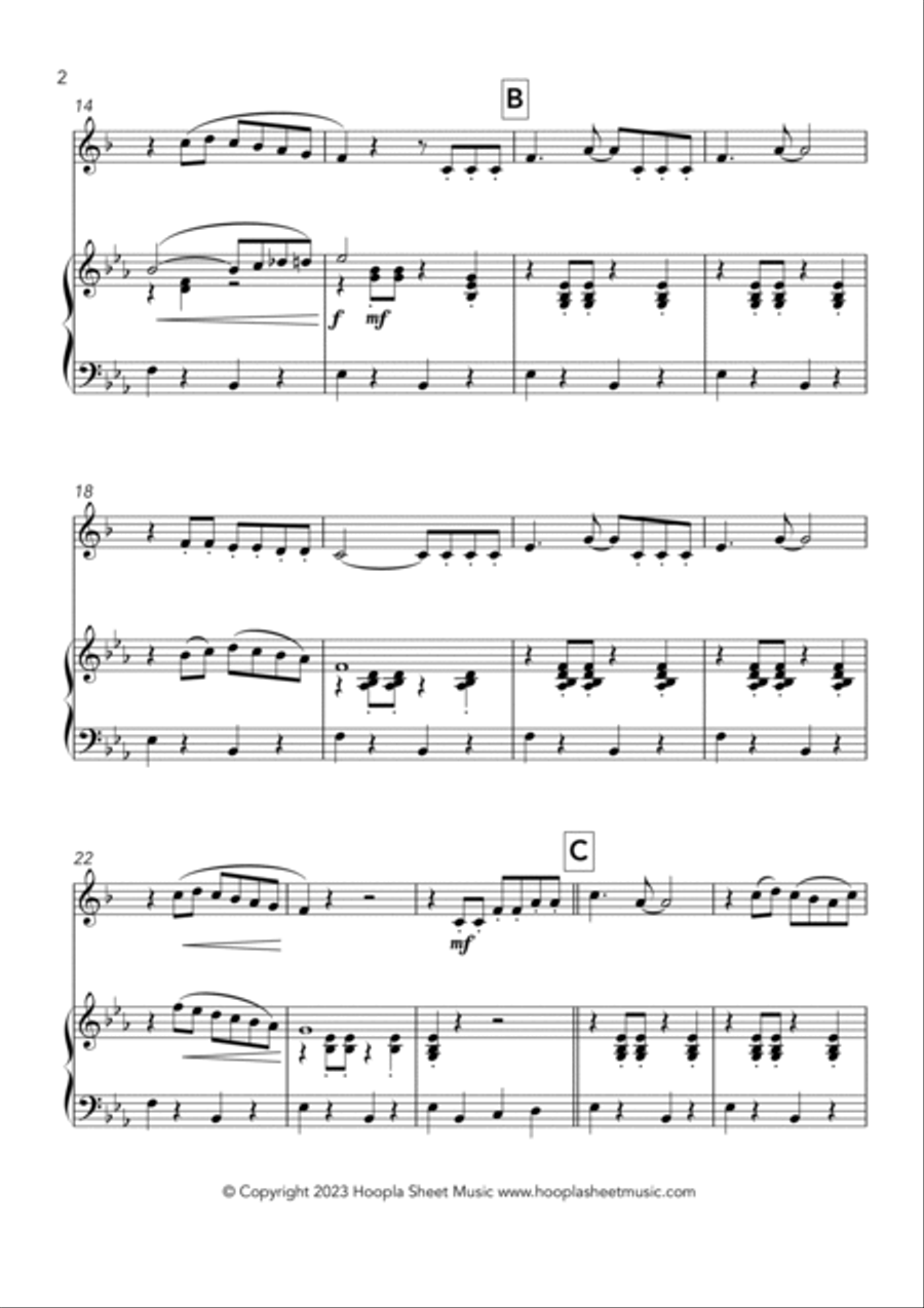 La Cucaracha Trumpet Solo scores gallery preview page 2