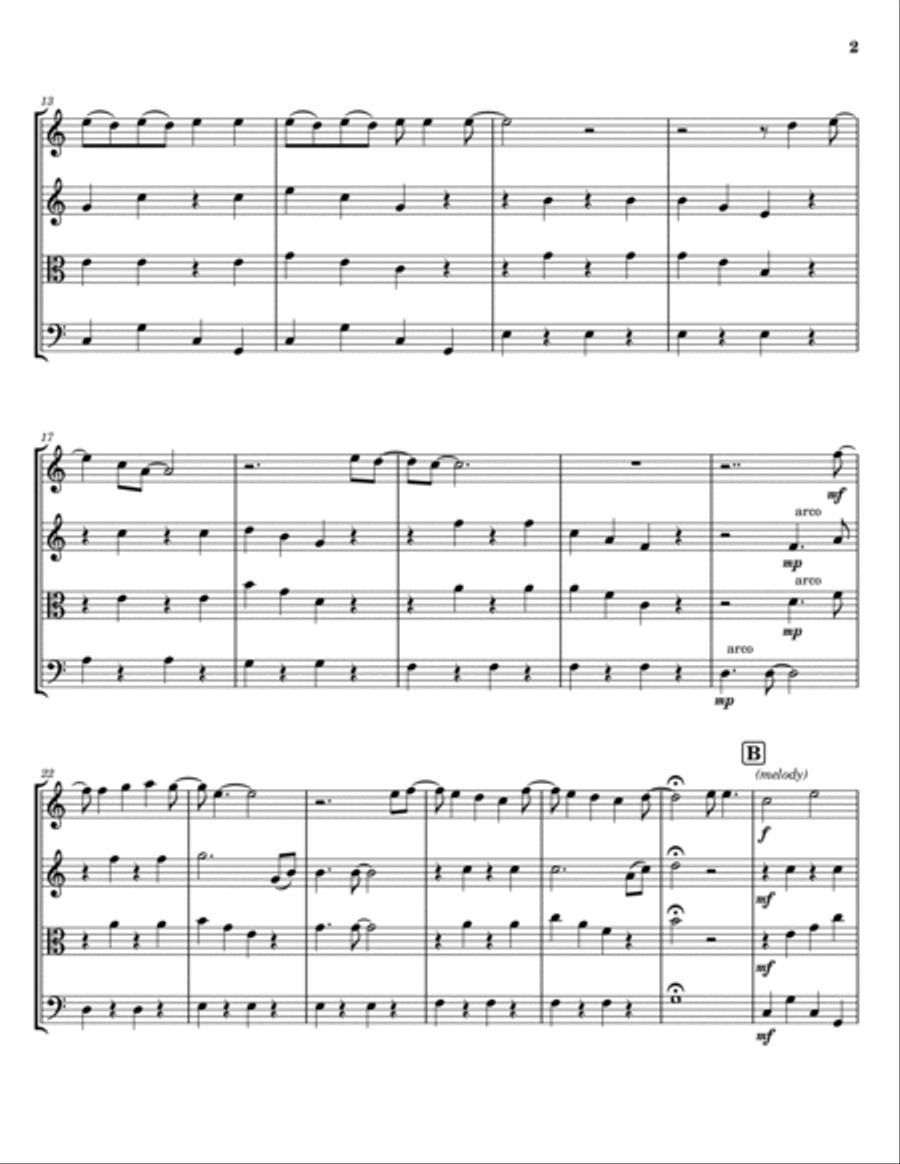 Count On Me String Quartet scores gallery preview page 2