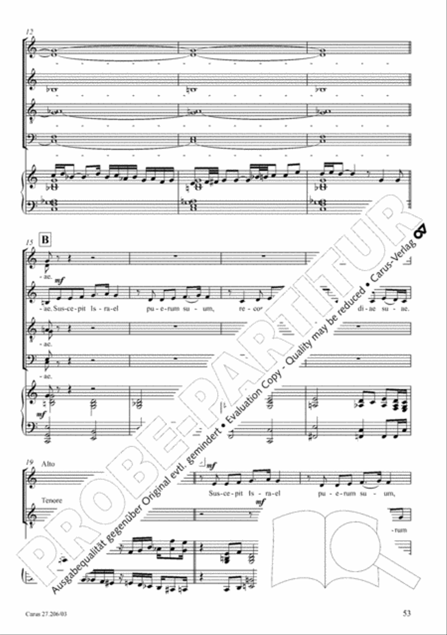 Magnificat Magnificat 4-Part scores gallery preview page 54