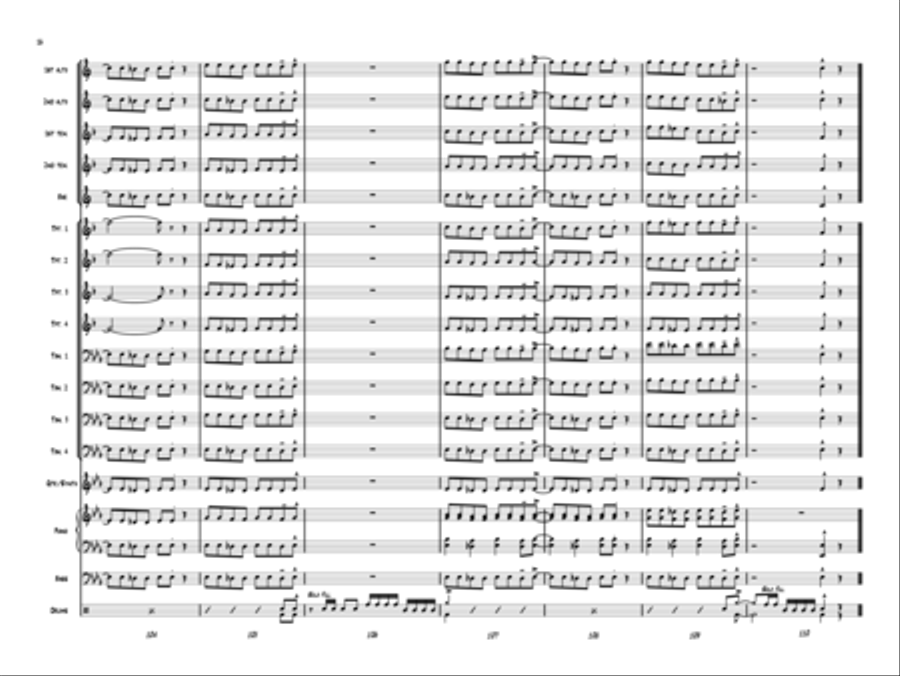 Santa Rocks the House! Jazz Ensemble scores gallery preview page 15