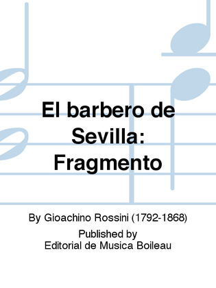 Book cover for El barbero de Sevilla: Fragmento