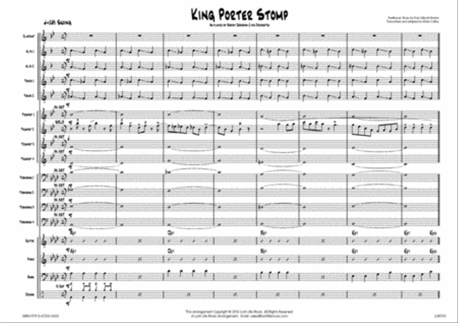 King Porter Stomp Big Band scores gallery preview page 2