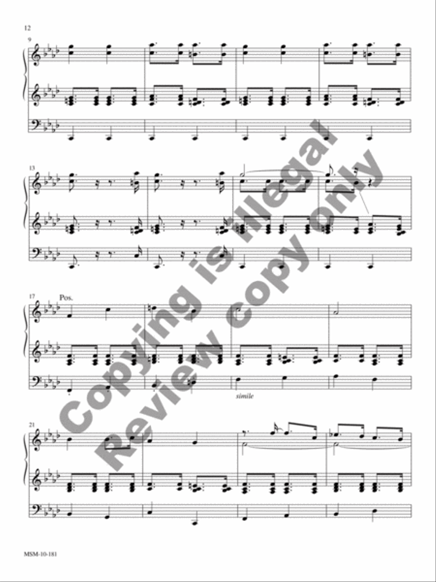 Theme and Variations on Noël Nouvelet Organ scores gallery preview page 8
