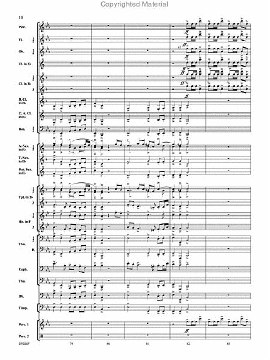 Procession of the Academics Concert Band scores gallery preview page 19