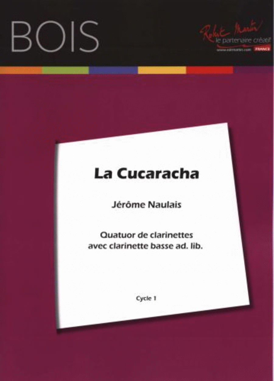 Cucaracha, la Clarinet scores gallery preview page 1