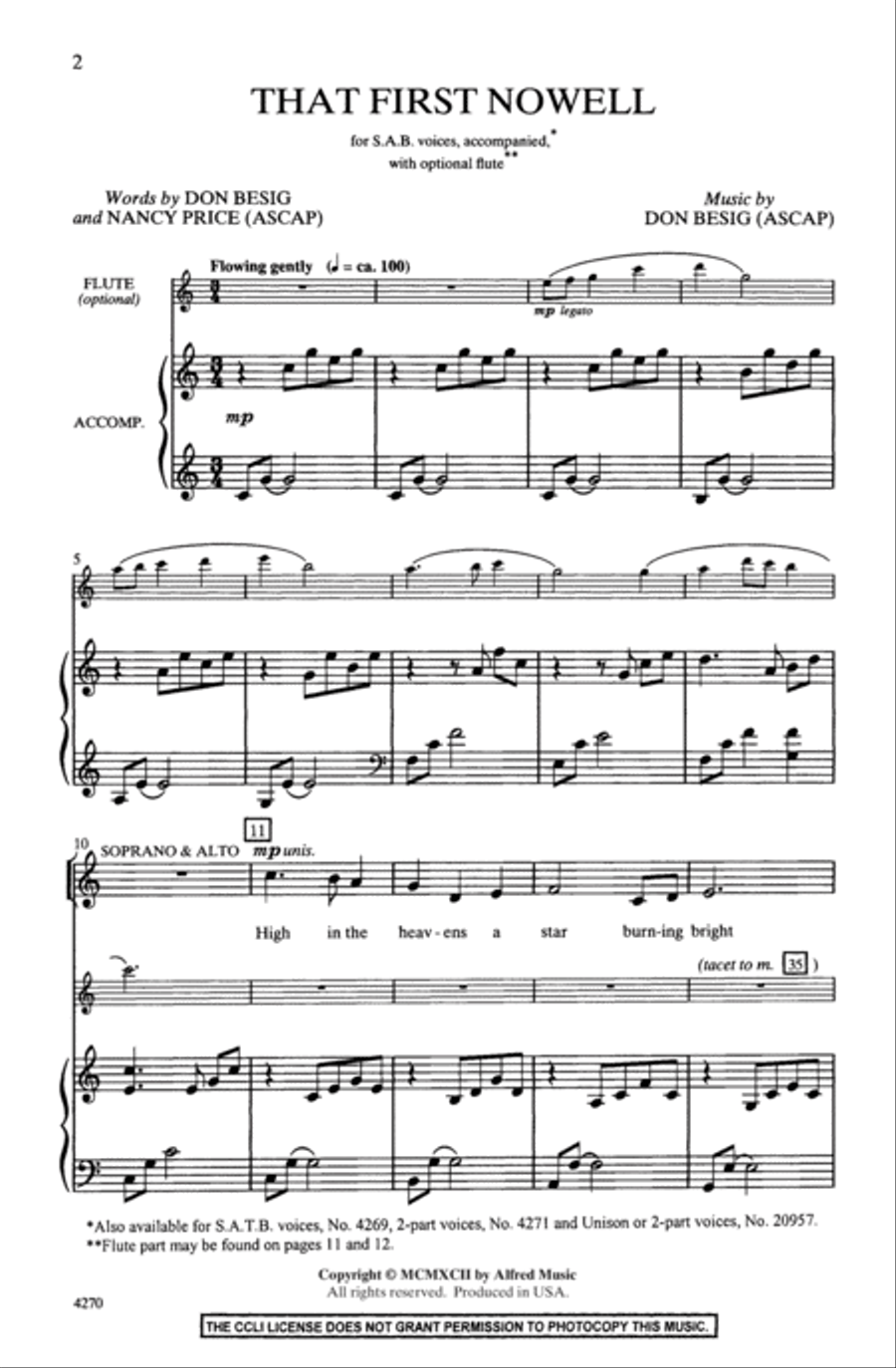 That First Nowell 3-Part scores gallery preview page 13