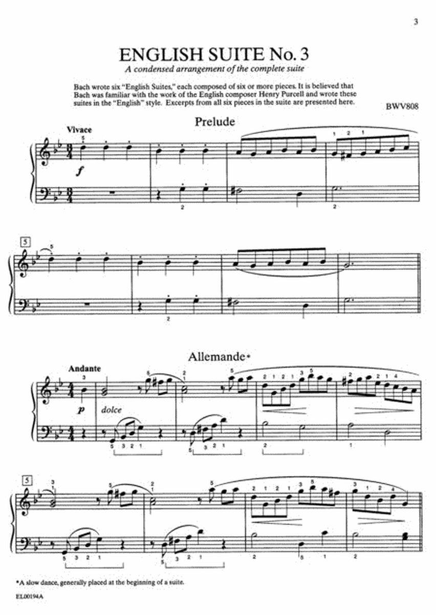 Bach-Schaum, Book 2