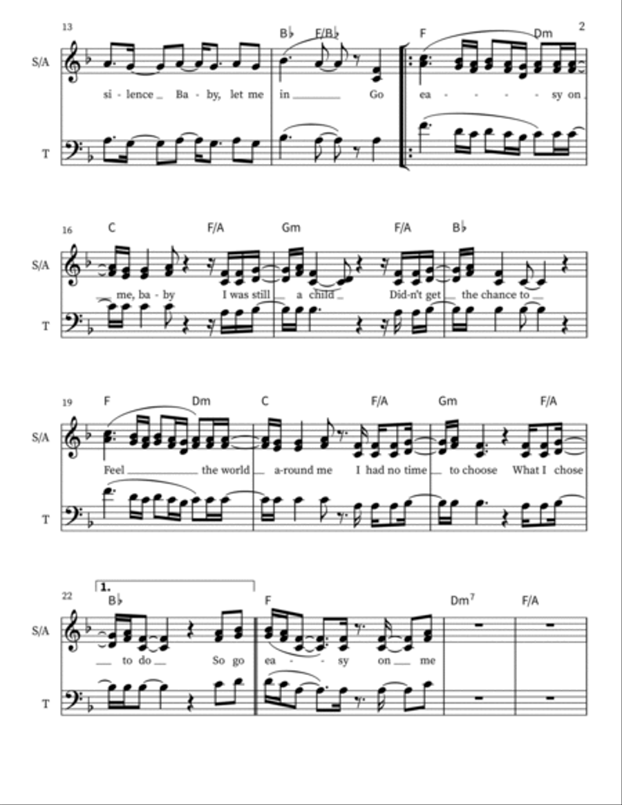 Easy On Me 3-Part scores gallery preview page 2