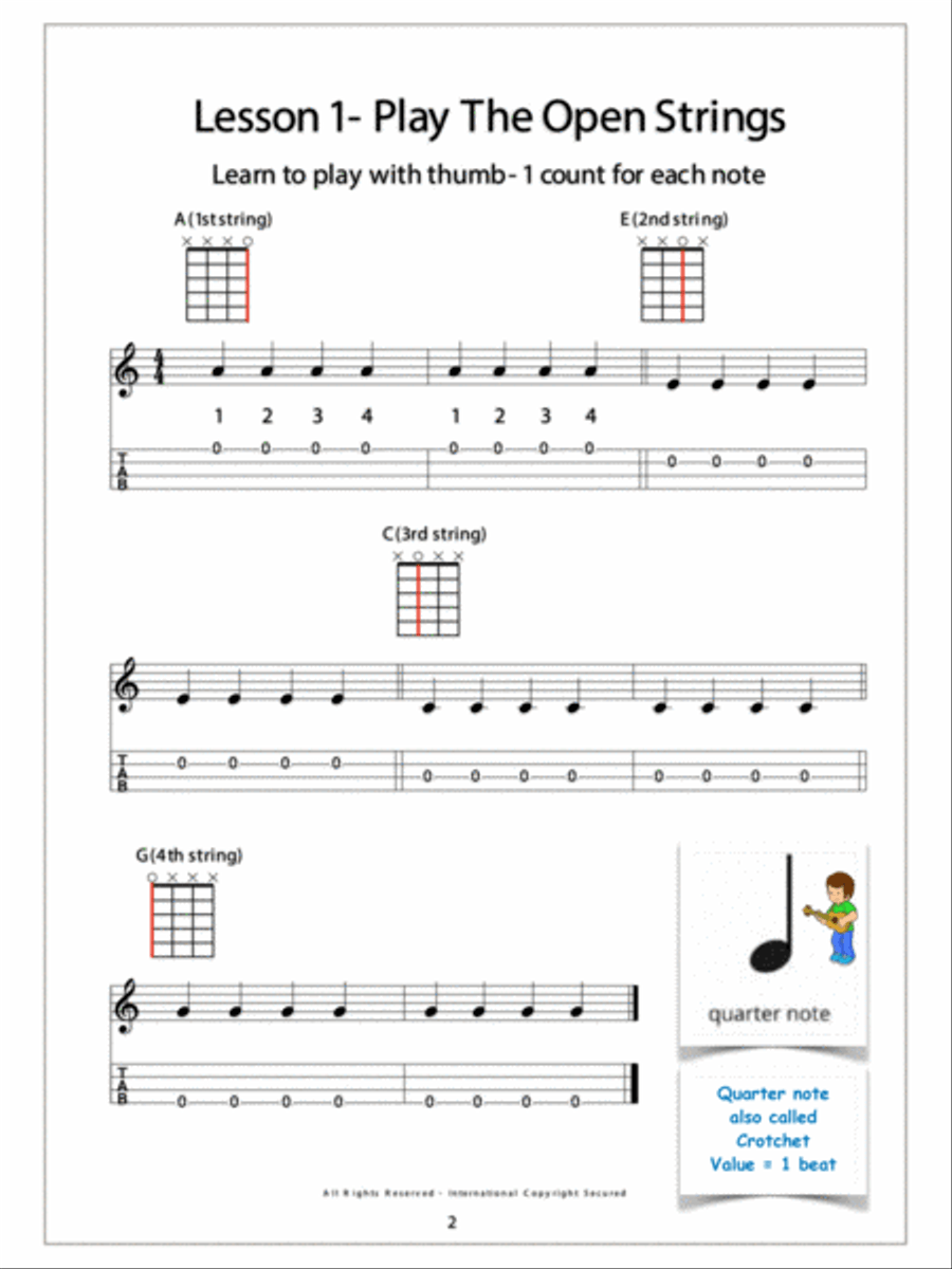Kid's Ukulele Song Book 1 Ukulele scores gallery preview page 4