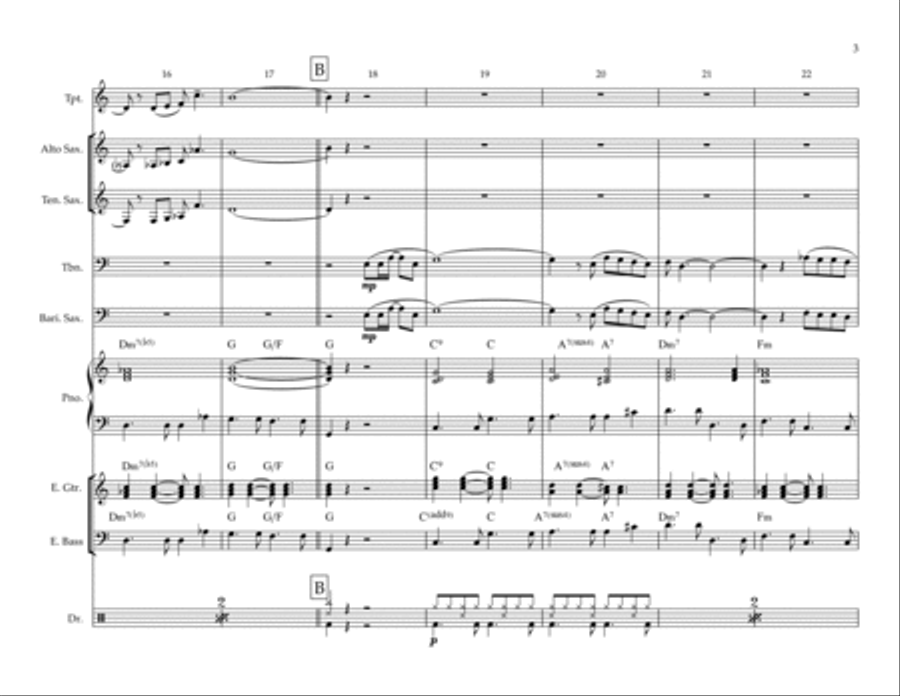 What I Did For Love Jazz Ensemble scores gallery preview page 3