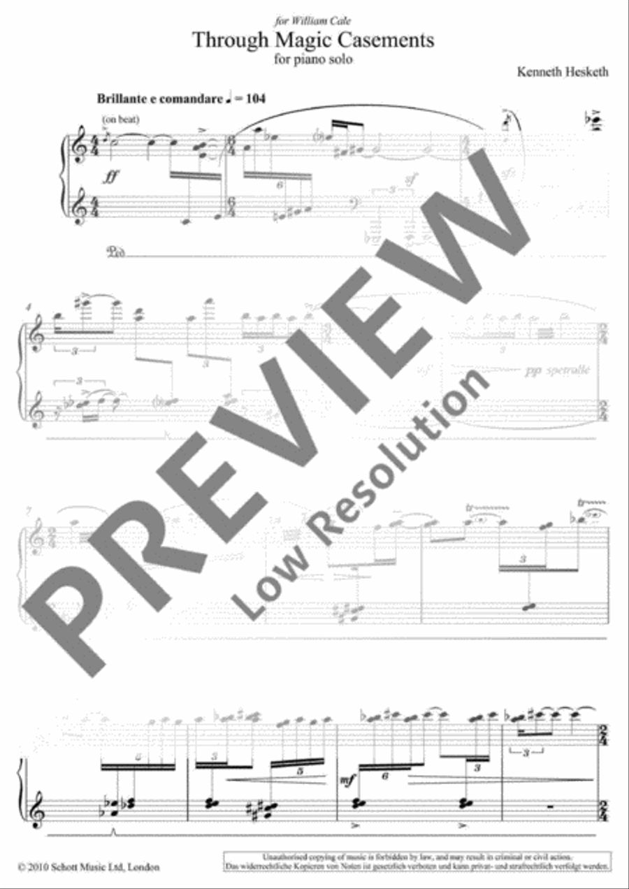 Through Magic Casements Piano Solo scores gallery preview page 4