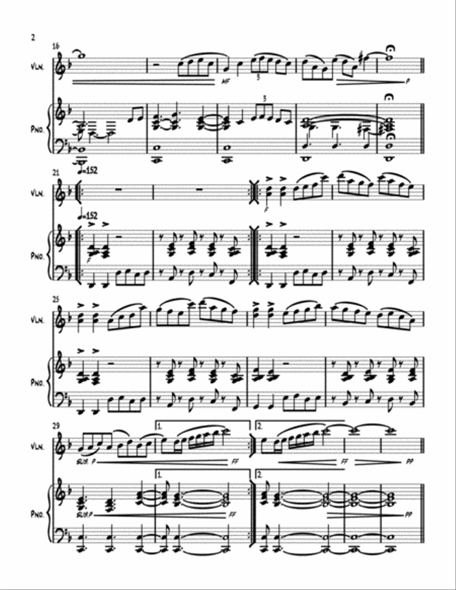 The Voyage of Will Steed no. 1 Violin Solo scores gallery preview page 2
