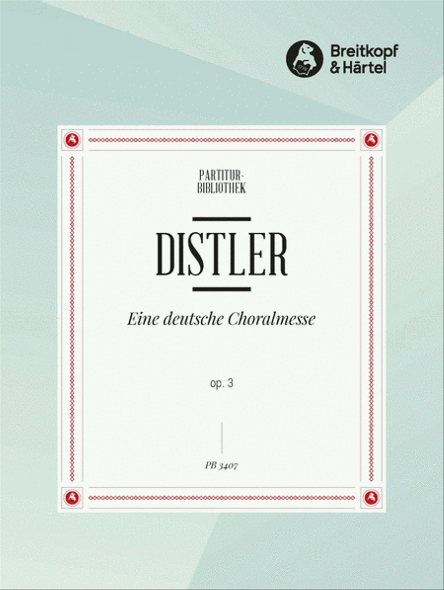 A German Plainsong Mass Op. 3 A Cappella scores gallery preview page 1