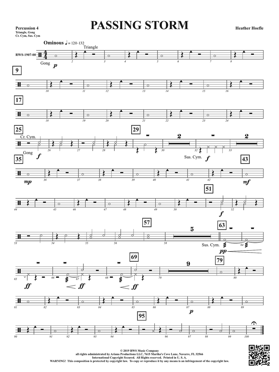 Passing Storm: 4th Percussion