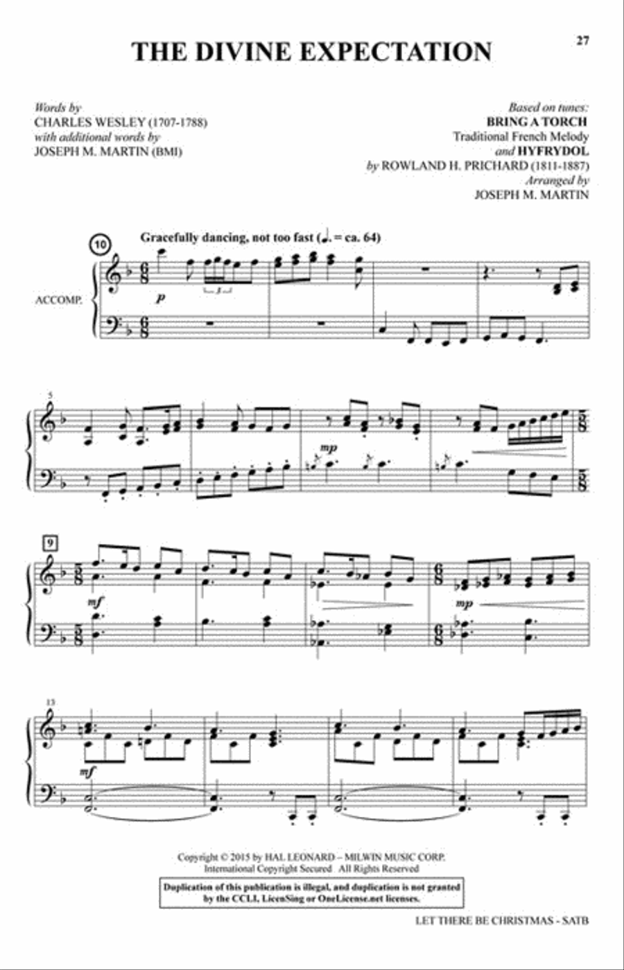 Let There Be Christmas 4-Part scores gallery preview page 4
