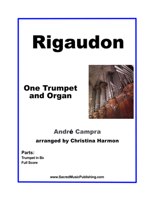 Book cover for Rigaudon - One Trumpet and Organ