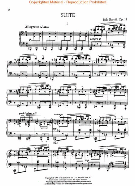 Compositions for Piano
