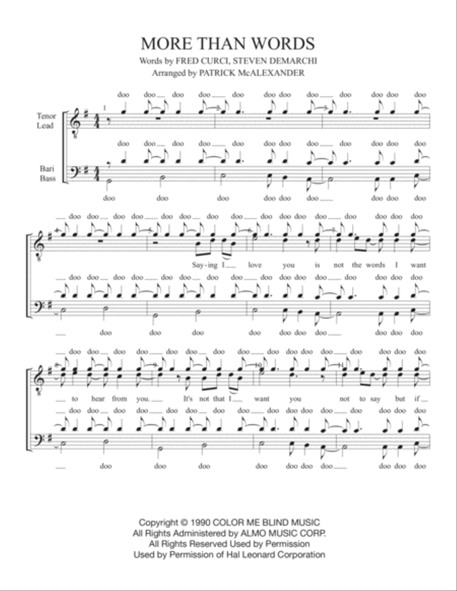 More Than Words Small Ensemble scores gallery preview page 1