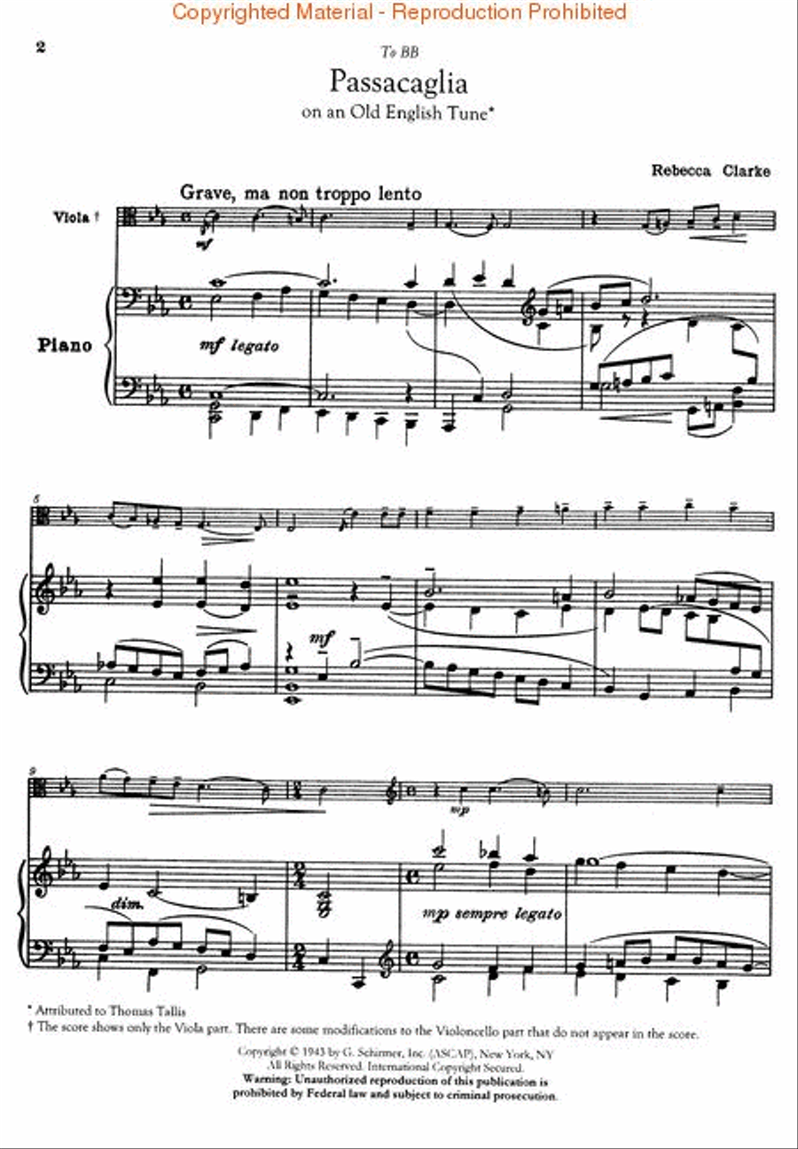 Passacaglia Piano Accompaniment scores gallery preview page 2