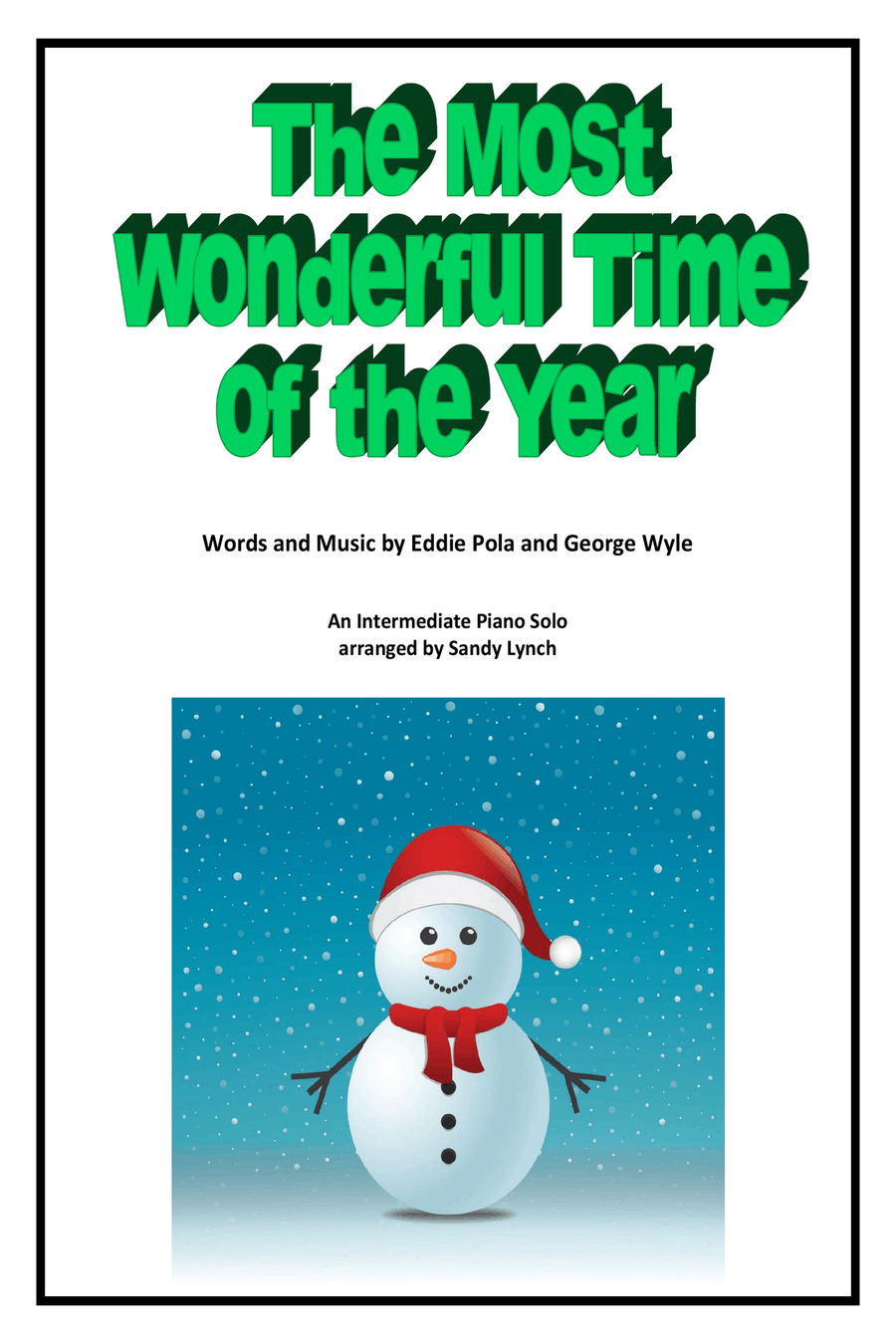 The Most Wonderful Time Of The Year Piano Solo scores gallery preview page 1