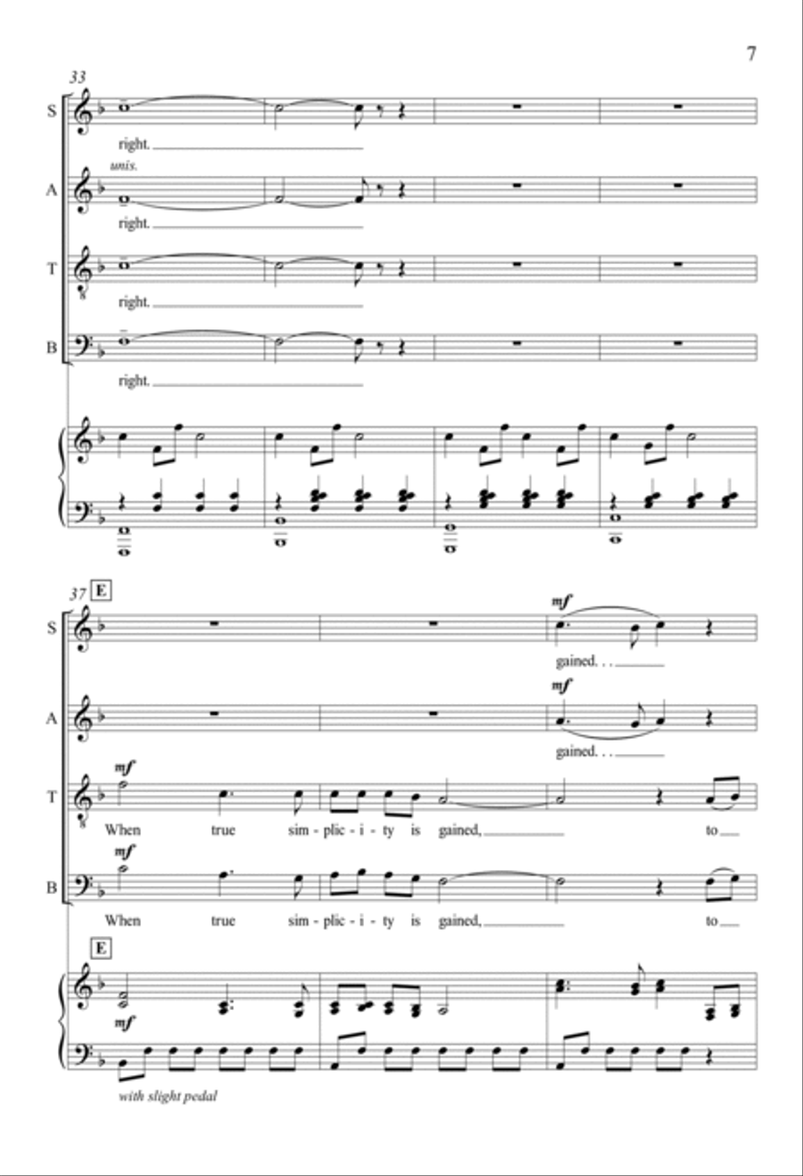 The Gift to Be Free Divisi scores gallery preview page 6
