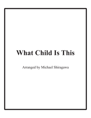 Book cover for What Child Is This - Bassoon