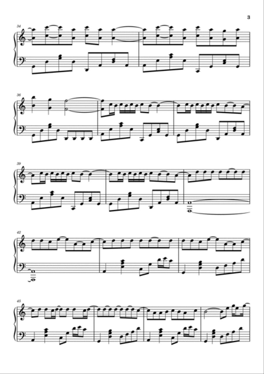 Supermodel Piano Solo scores gallery preview page 3