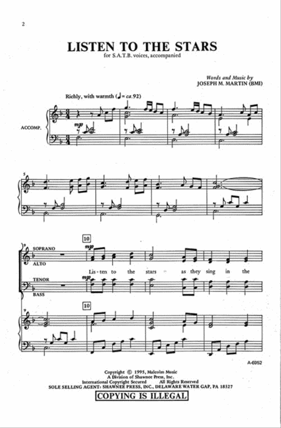 Listen to the Stars Choir scores gallery preview page 2