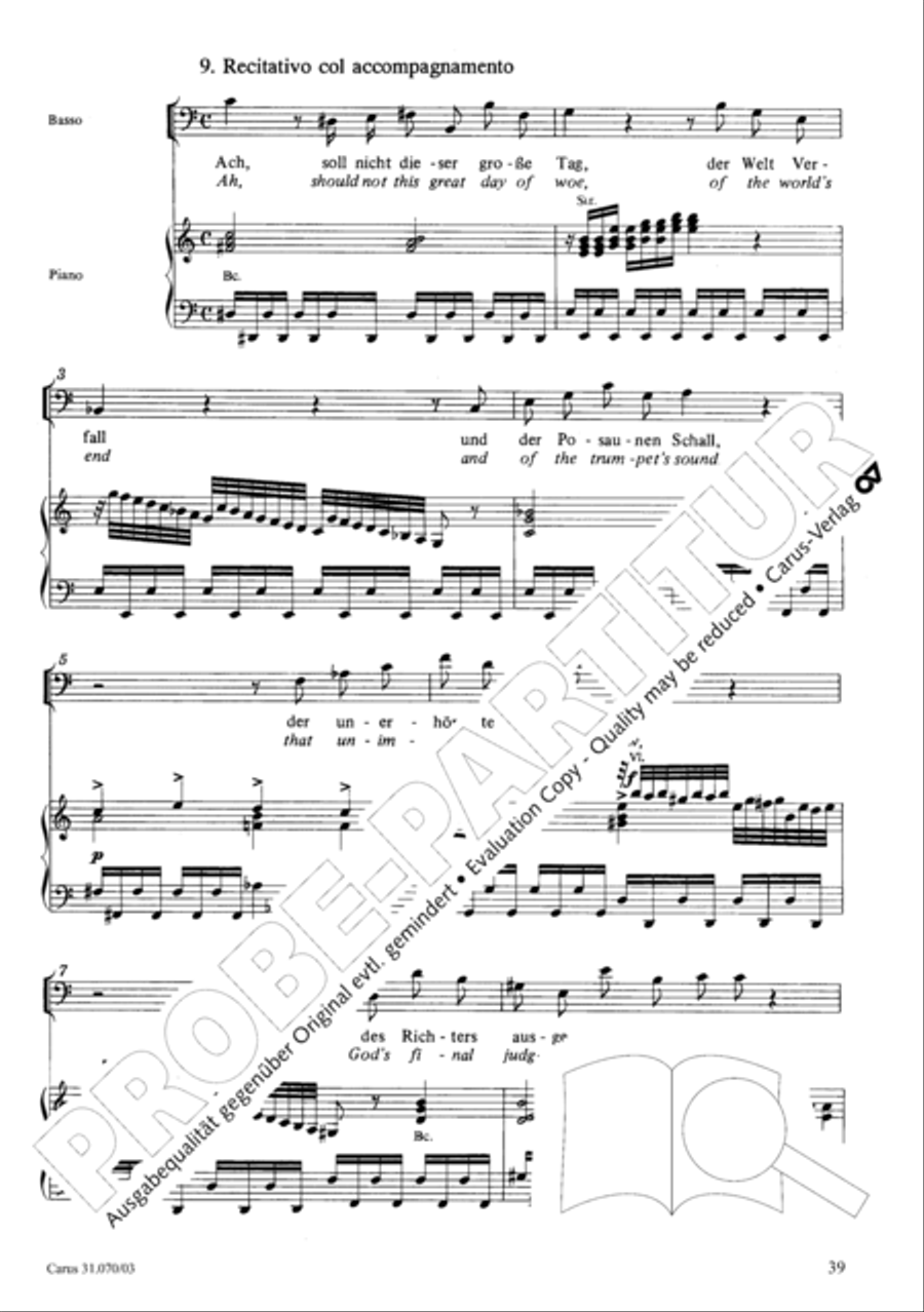 Watch now, praying, praying, watch now (Wachet! betet! betet! wachet!) 4-Part scores gallery preview page 43