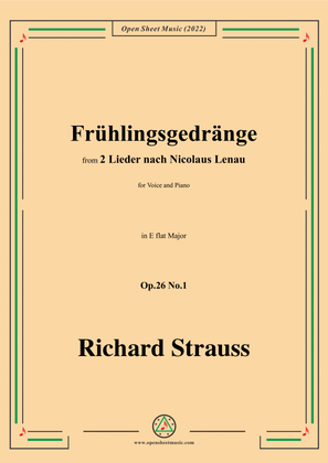 Richard Strauss-Frühlingsgedränge,in E flat Major