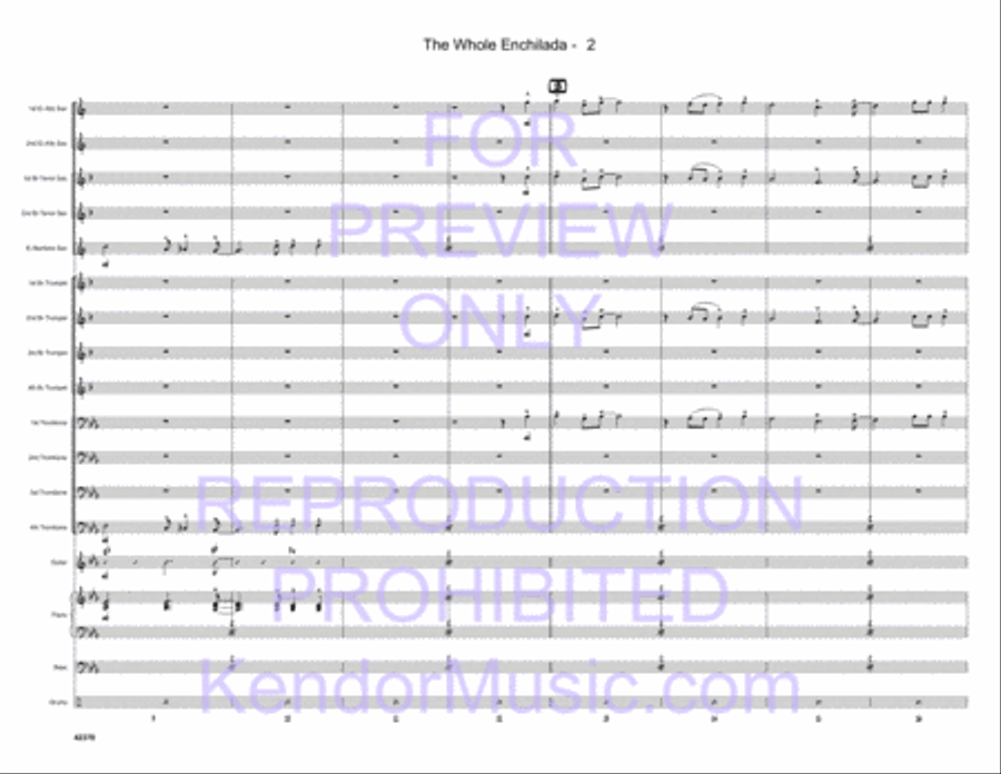 Whole Enchilada, The Jazz Ensemble scores gallery preview page 3