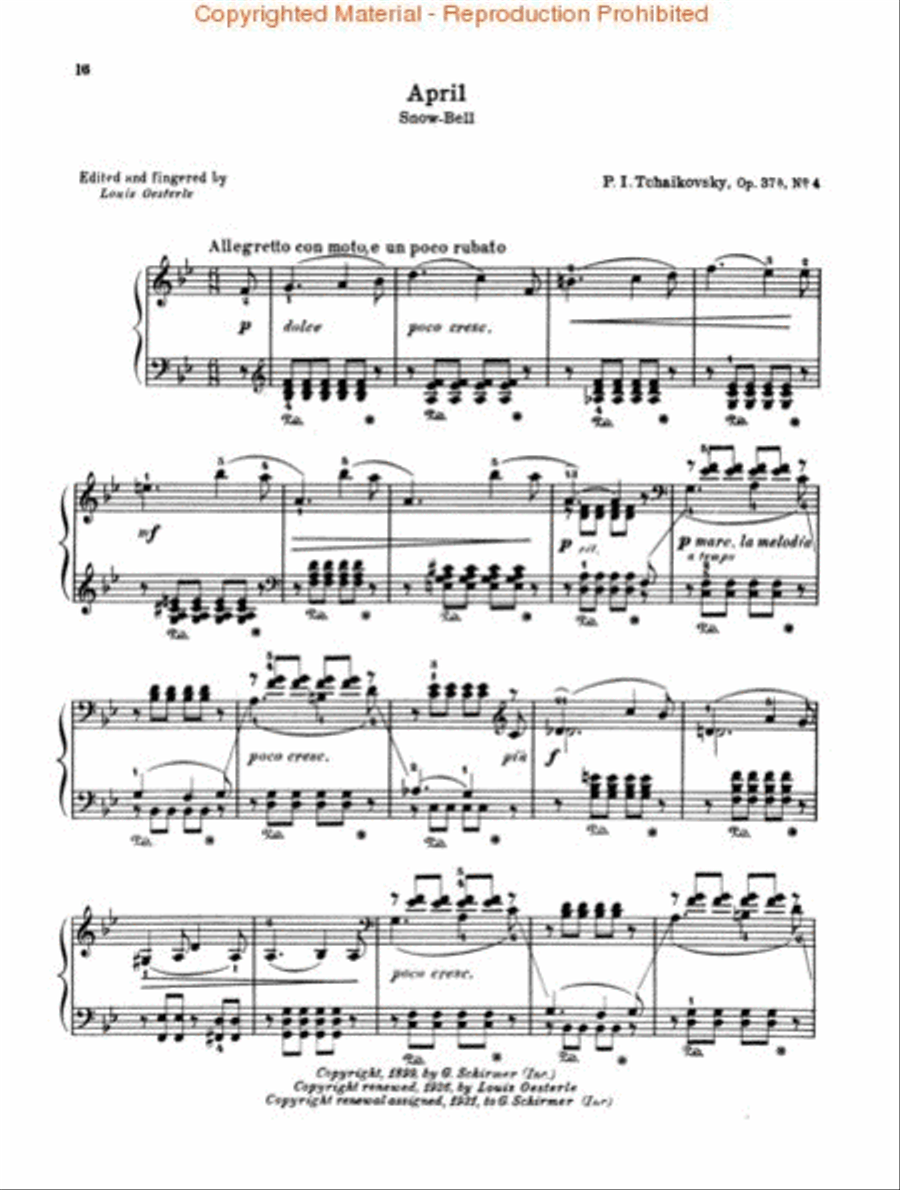 Seasons, Op. 37a Piano Solo scores gallery preview page 3