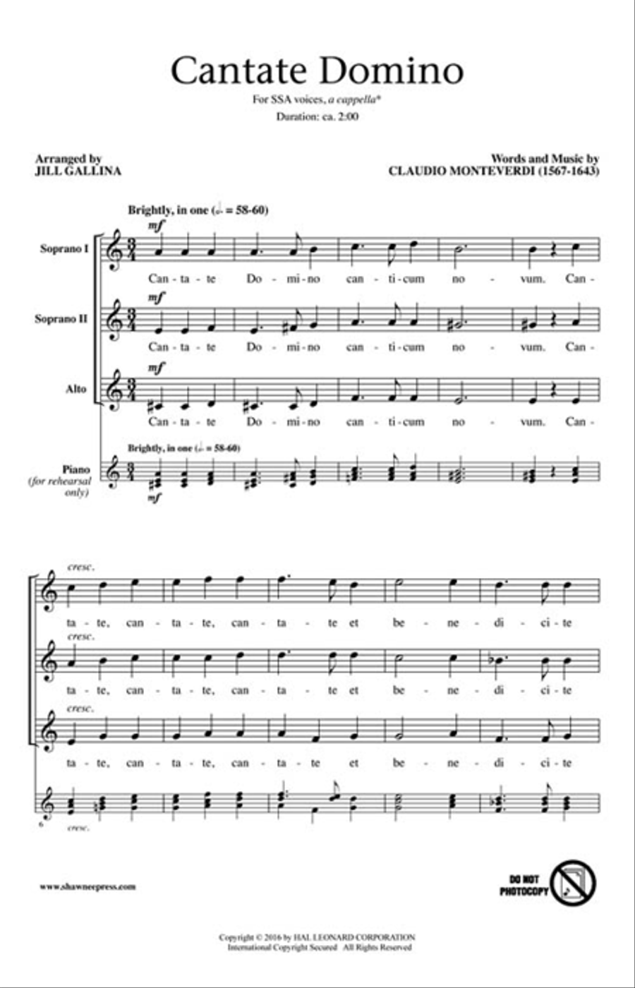 Cantate Domino Cantate Domino SSA scores gallery preview page 2