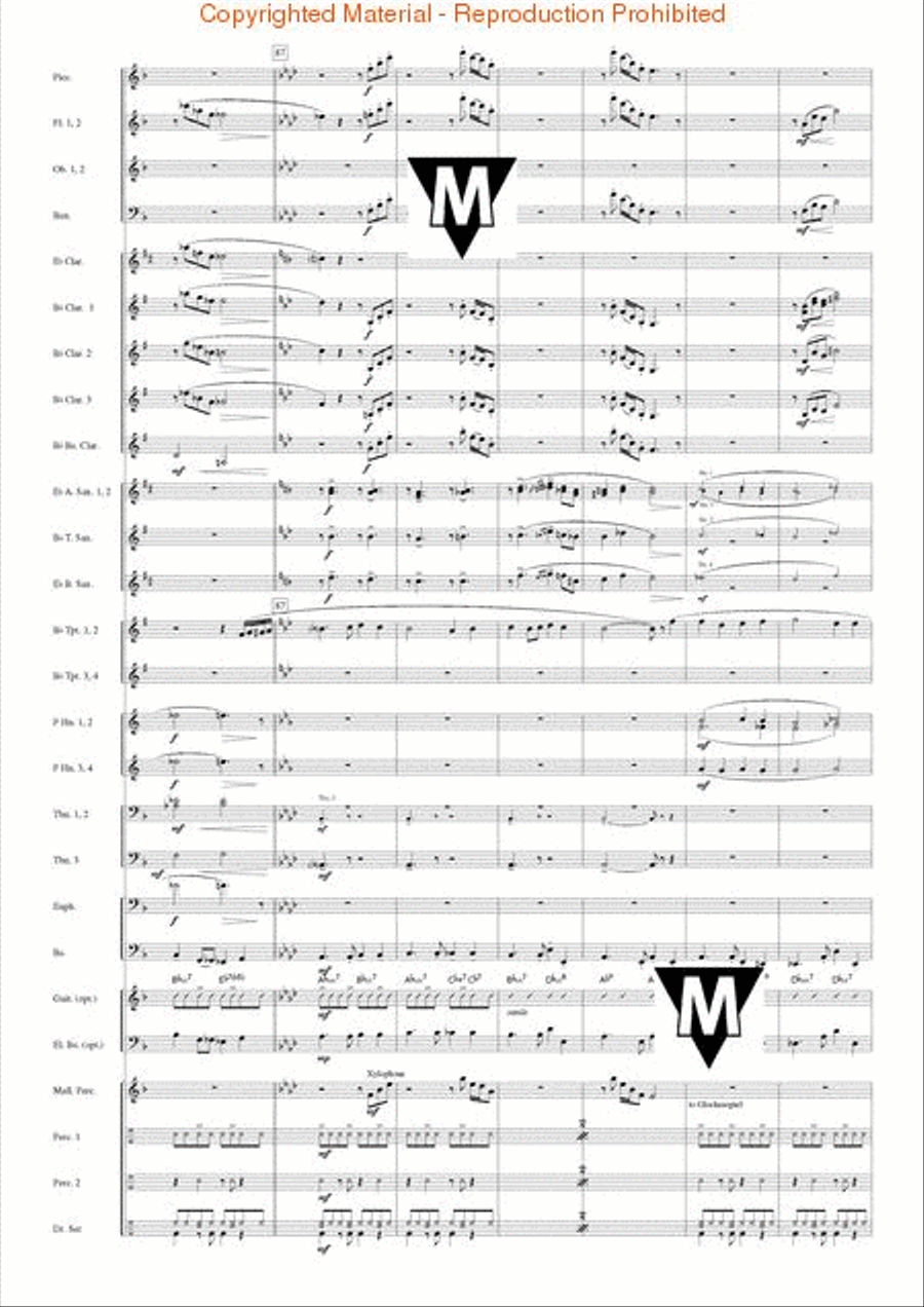 Famous German Christmas Songs Concert Band scores gallery preview page 13