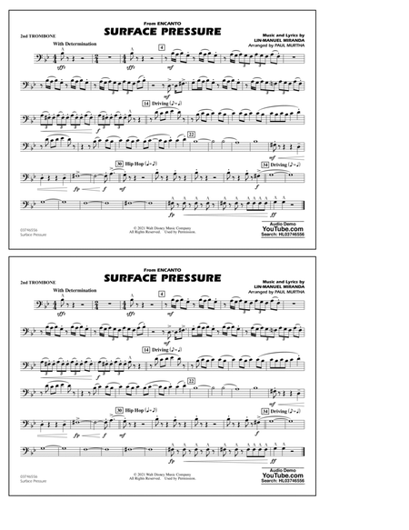 Surface Pressure (from Encanto) (arr. Paul Murtha) - 2nd Trombone
