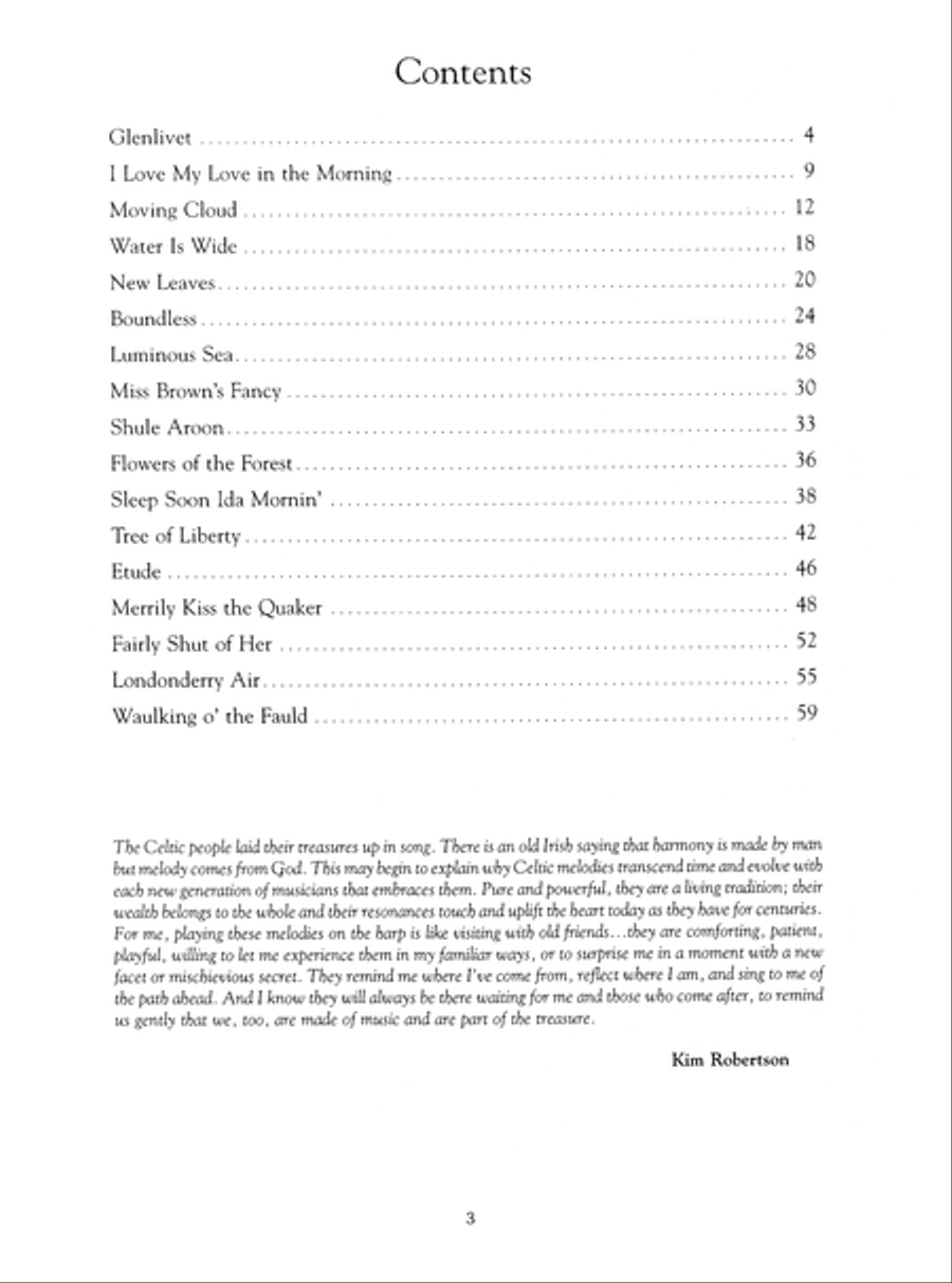Kim Robertson - Treasures of the Celtic Harp Pedal Harp scores gallery preview page 4