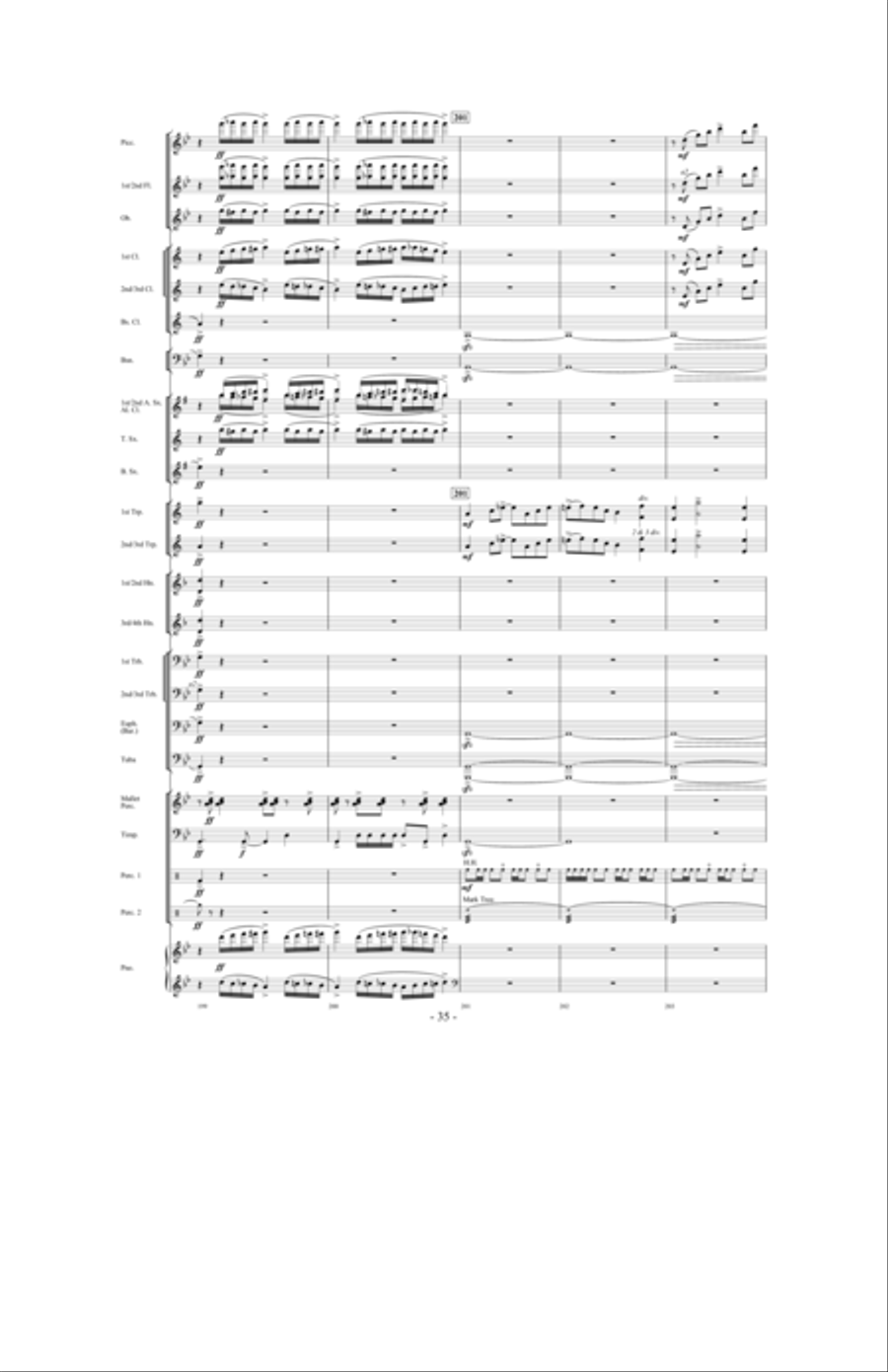 Promising Skies Concert Band scores gallery preview page 34