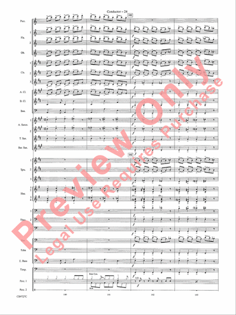 Dave Brubeck: It's About Time Concert Band scores gallery preview page 27