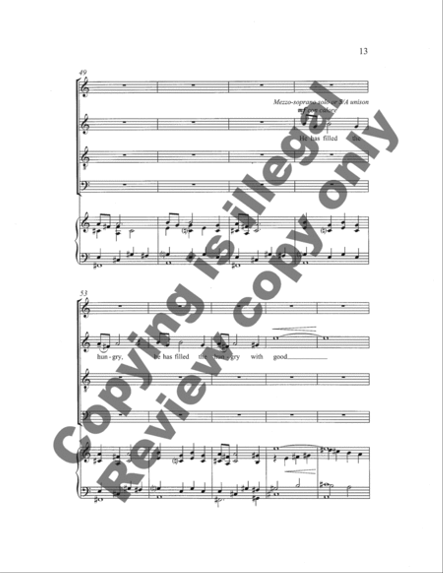 Magnificat 4-Part scores gallery preview page 13