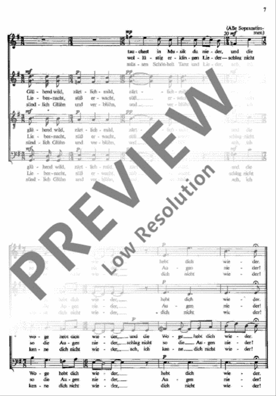 Eichendorff-Chorlieder 4-Part scores gallery preview page 7