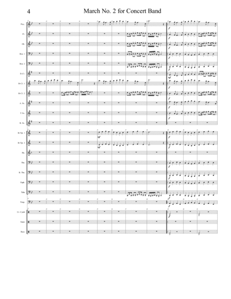 March No. 2 for Concert Band image number null