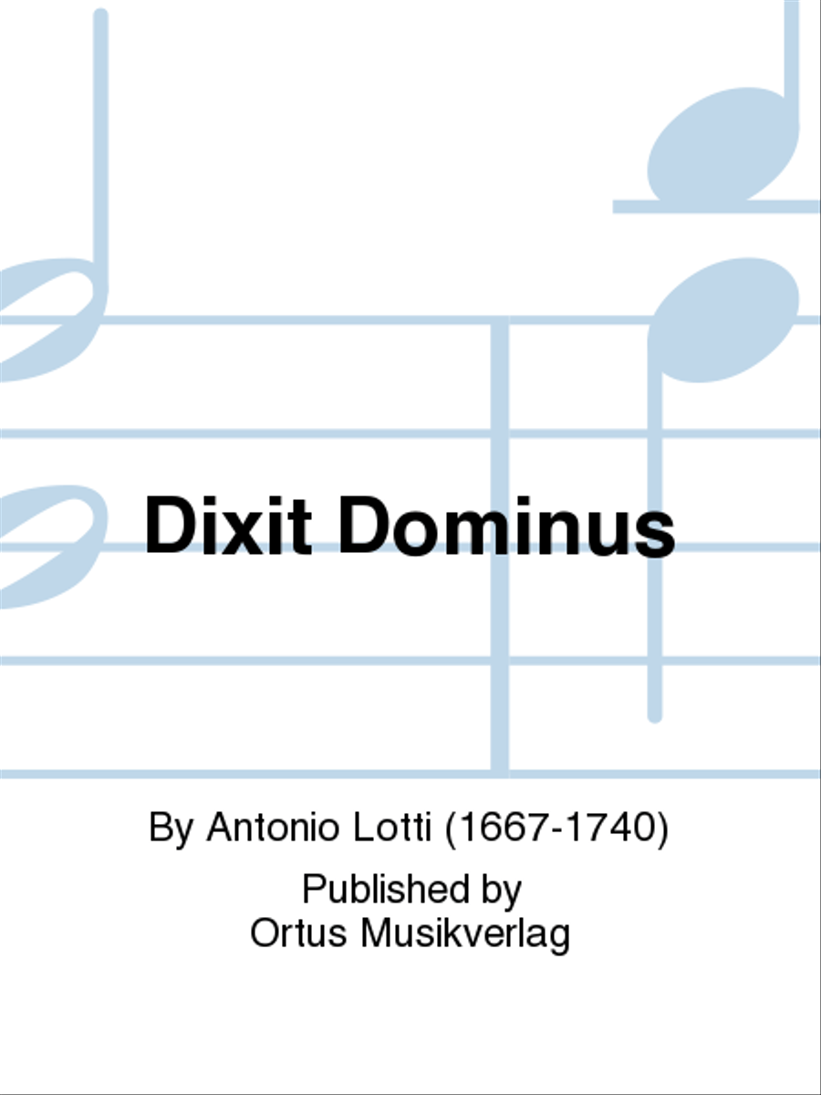 Dixit Dominus Mixed Choir scores gallery preview page 1