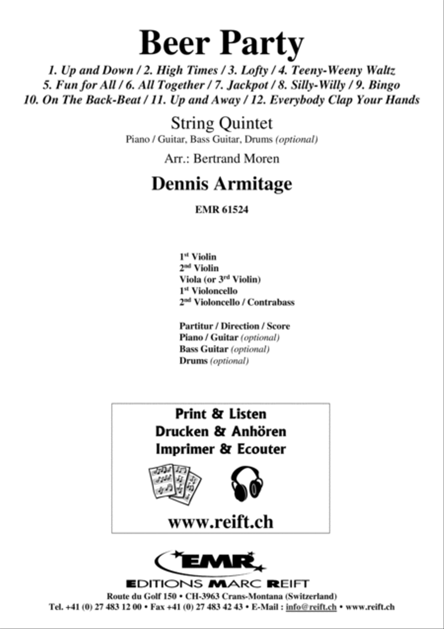 Beer Party String Quintet scores gallery preview page 2