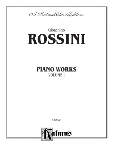 Piano Works, Volume 1