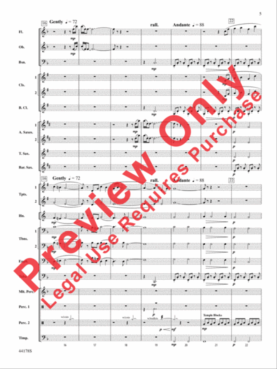 Intrepid Journey Concert Band scores gallery preview page 6
