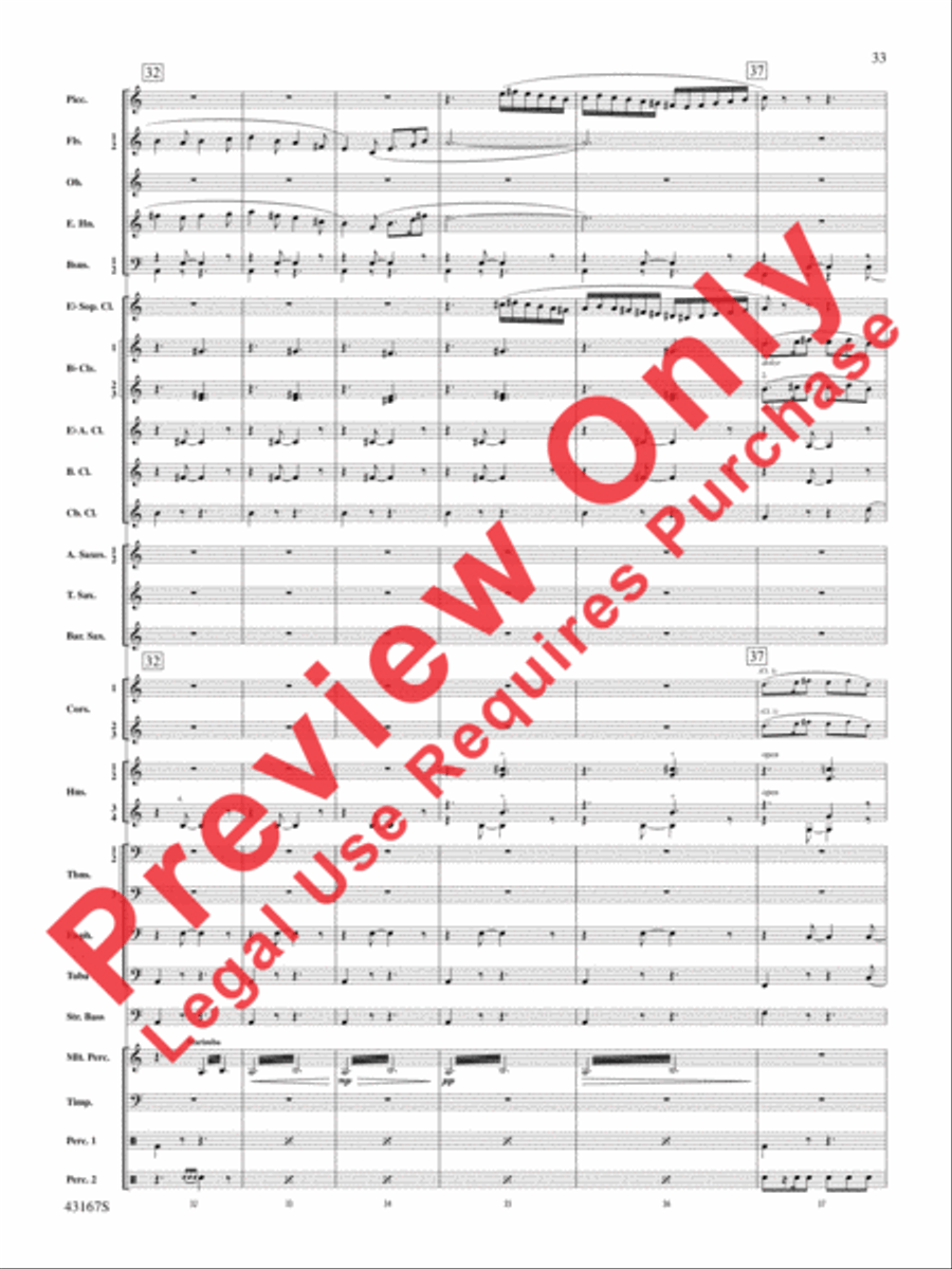 Down to the Sea in Ships (from the NBC TV Film Project 20) Concert Band scores gallery preview page 34