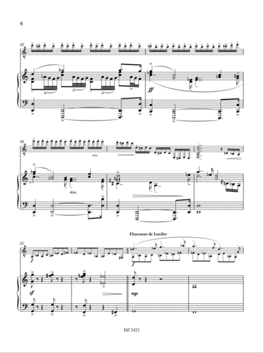 Lucifer-Temple, concerto (réduction de piano) Classical Guitar scores gallery preview page 6