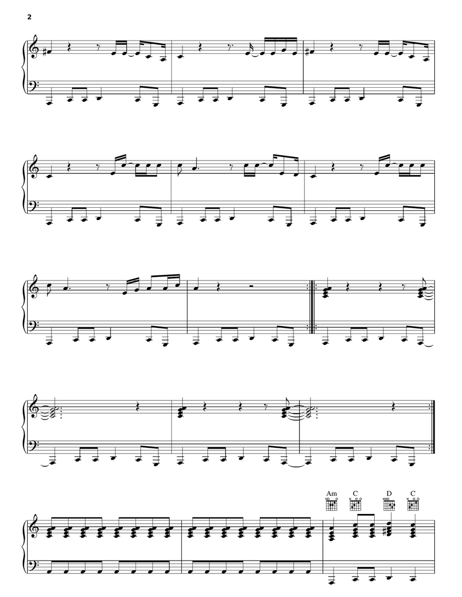Soul Sacrifice Piano, Vocal, Guitar scores gallery preview page 2