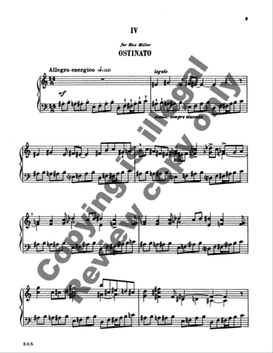 Four Short Pieces for Manuals Organ scores gallery preview page 9